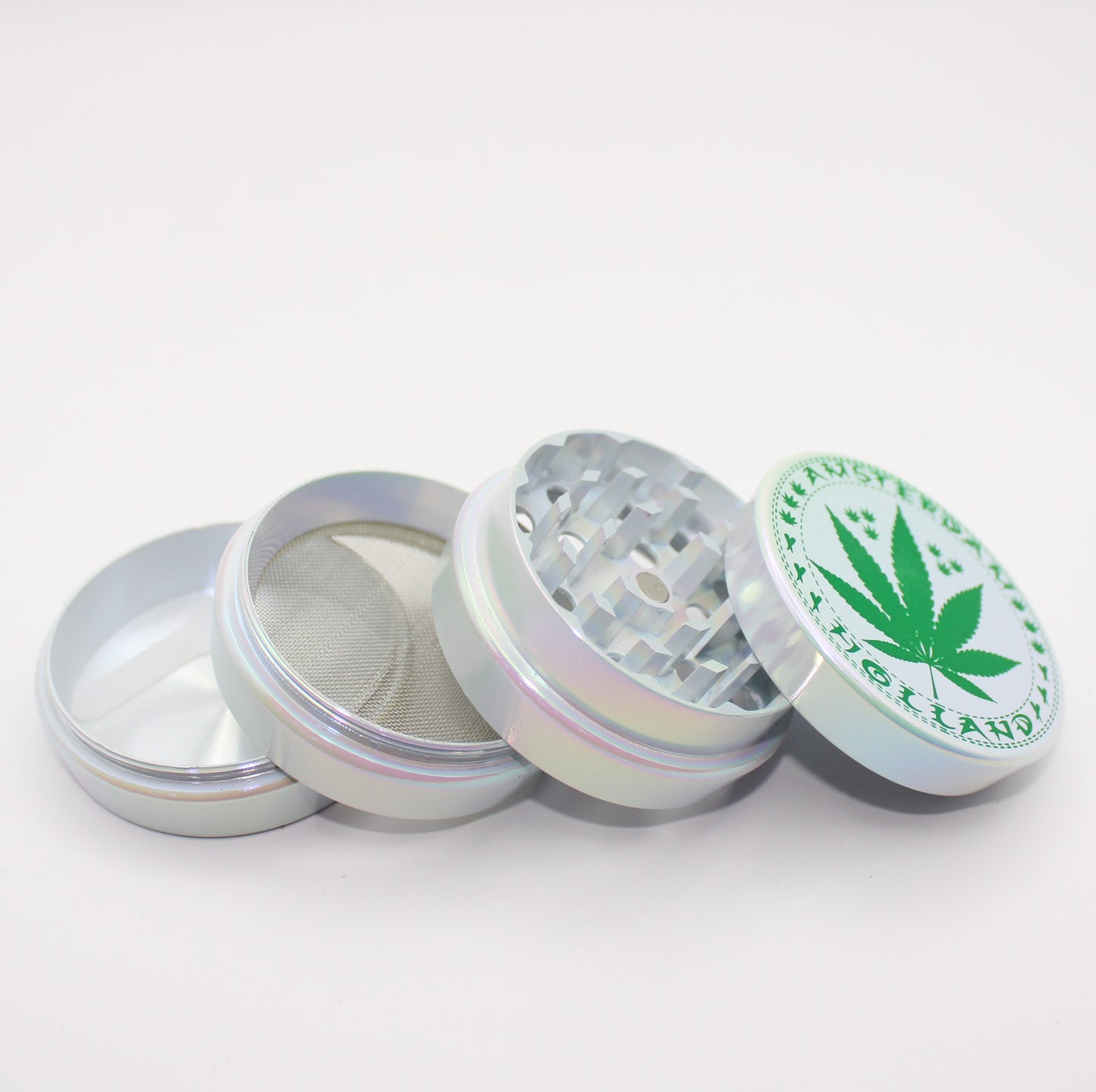 Cultimo GRINDER: METAL White Amsterdam 3-Layers - 12 Stk