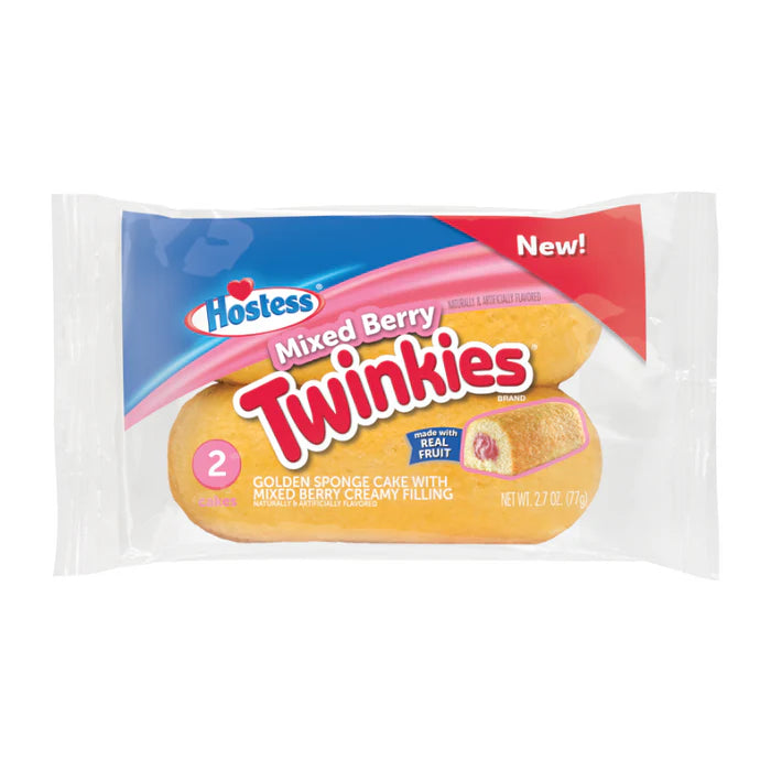 Twinkies BOX: Mixed Berry 2-Pack - 77g x 6stk