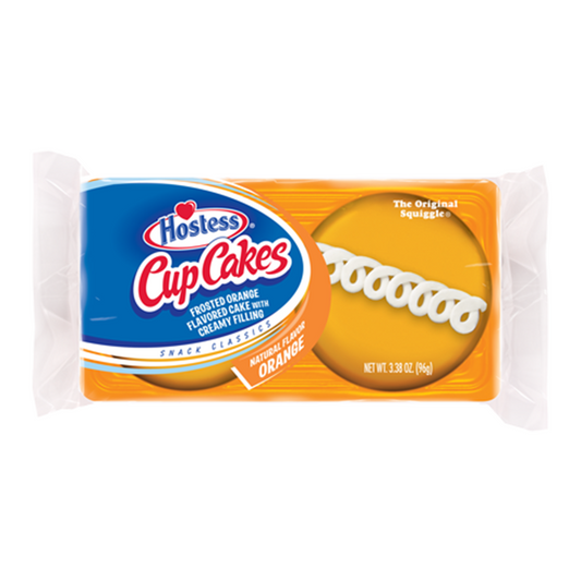 Twinkies BOX: Orange Cupcakes 2-Pack - 96g x 6stk