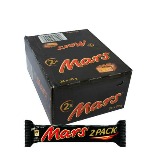 Mars Bar: 2-Pack Regular -70g x 24 Stk