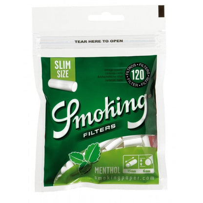 Smoking MENTHOL SLIM FILTER - 120 x 10 Stk