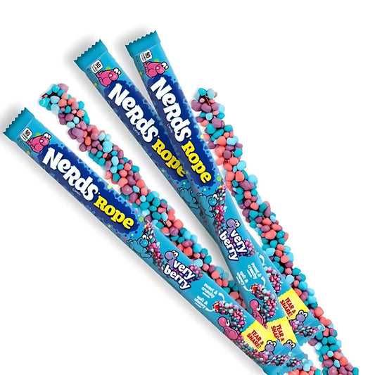 Nerds Rope: Blue Very Berry - 26g x 24 Stk