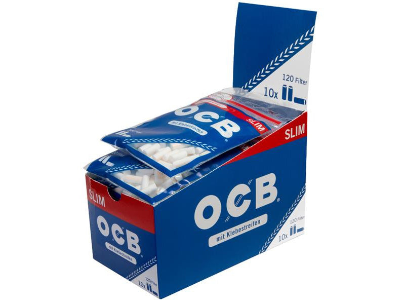 OCB Blue Slim Filter Bags - 120 x 10 Stk