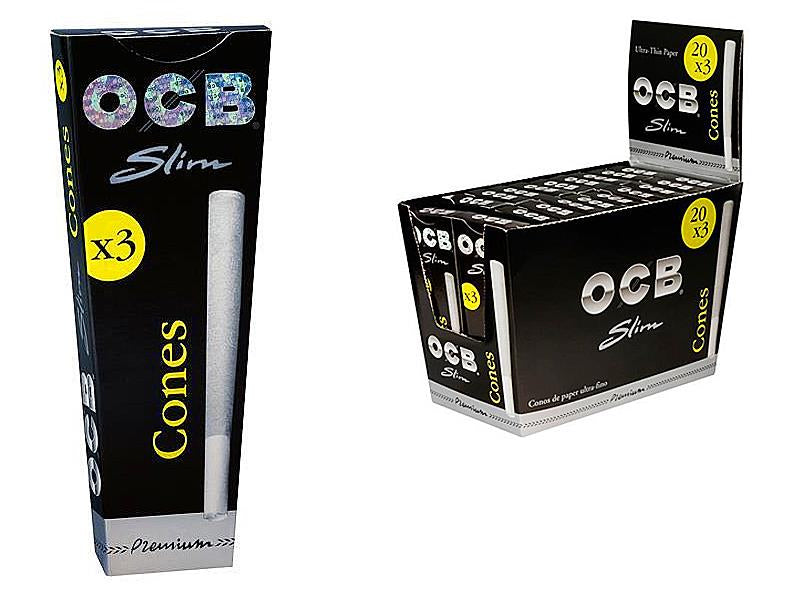 OCB Black CONES - 3 x 20 Stk