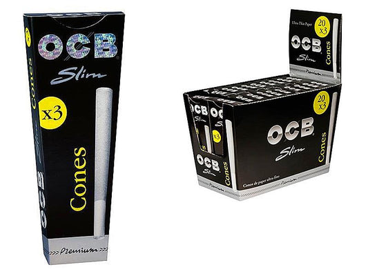 OCB Black CONES - 3 x 20 Stk