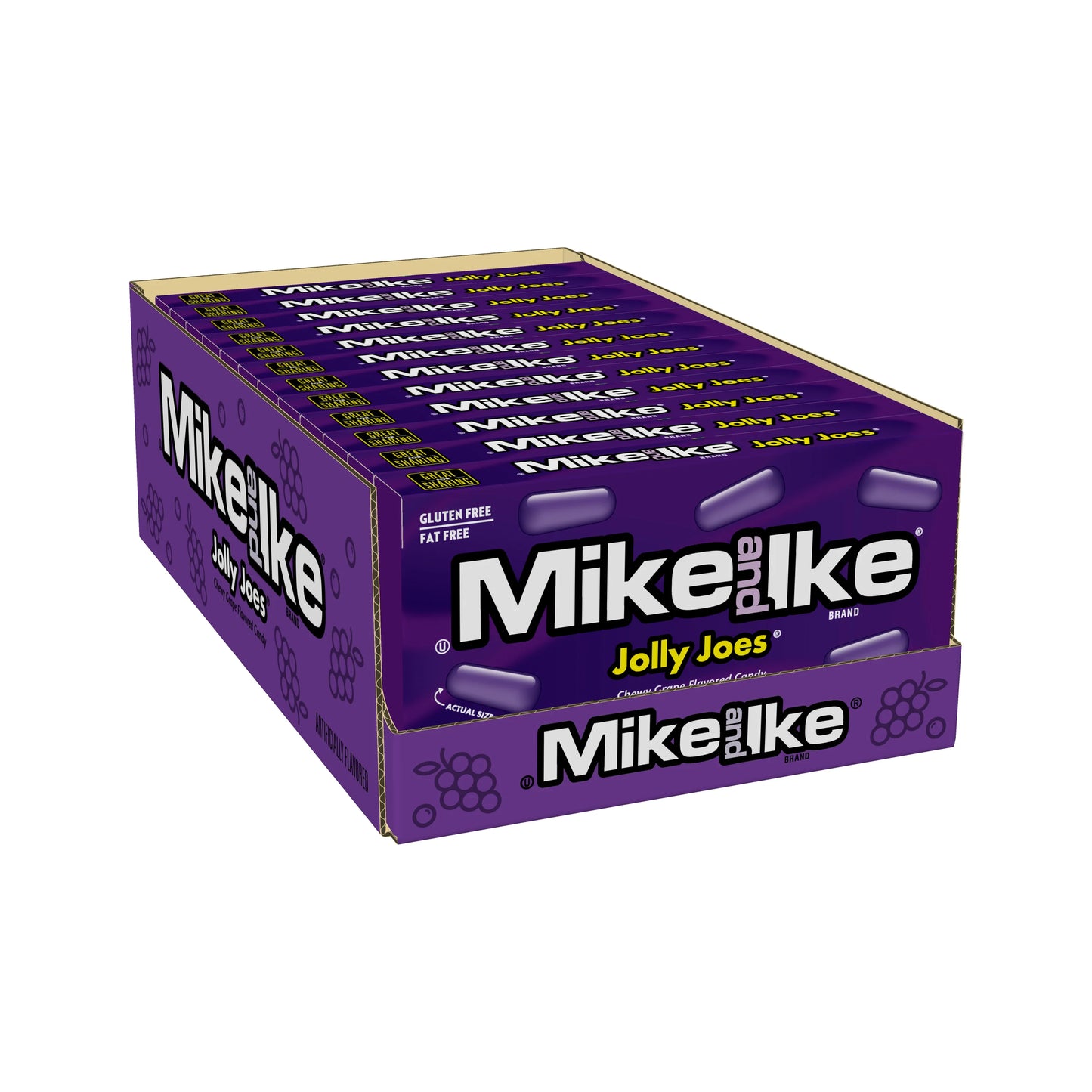 Mike & Ike Mini Box: Purple Jolly Joes - 22g x 24 Stk