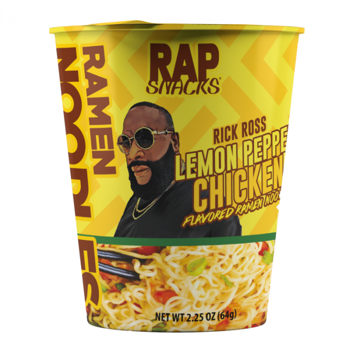 Rap Snacks Lemon Pepper Chicken Flavored Ramen Noodles - 64g x 12 stk