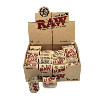 Raw Hemp Wick - 40 Stk