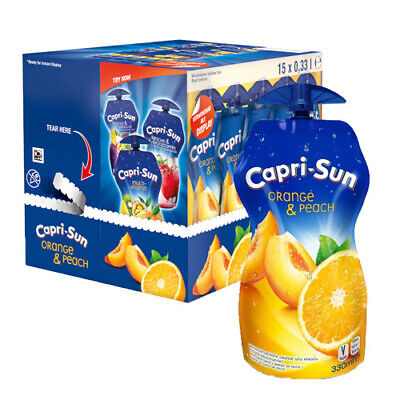 Capri-Sun Bag: Orange & Peach - 330ml x 15 Stk