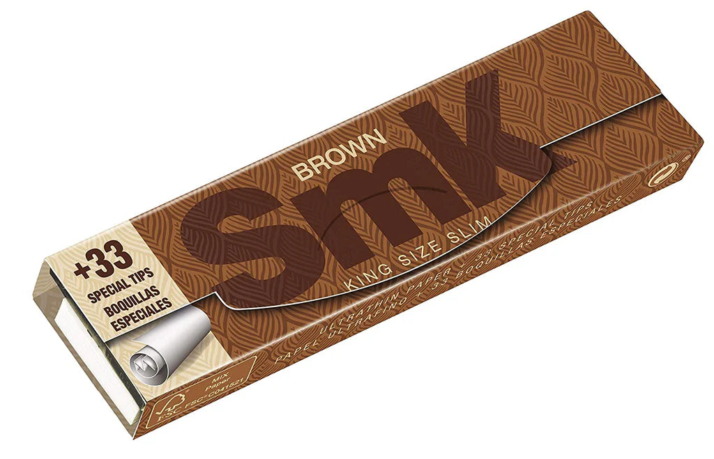 SMK Brown KS Slim + TIPS - 24 Stk