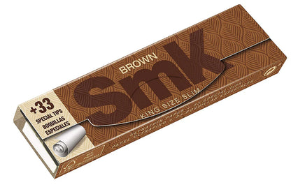 SMK Brown KS Slim + TIPS - 24 Stk