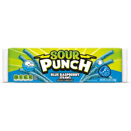 Sour Punch Bars: Blue Raspberry - 57g x 24 Stk