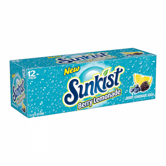 Sunkist BOX: Berry Lemonade - 355ml x 12 Stk