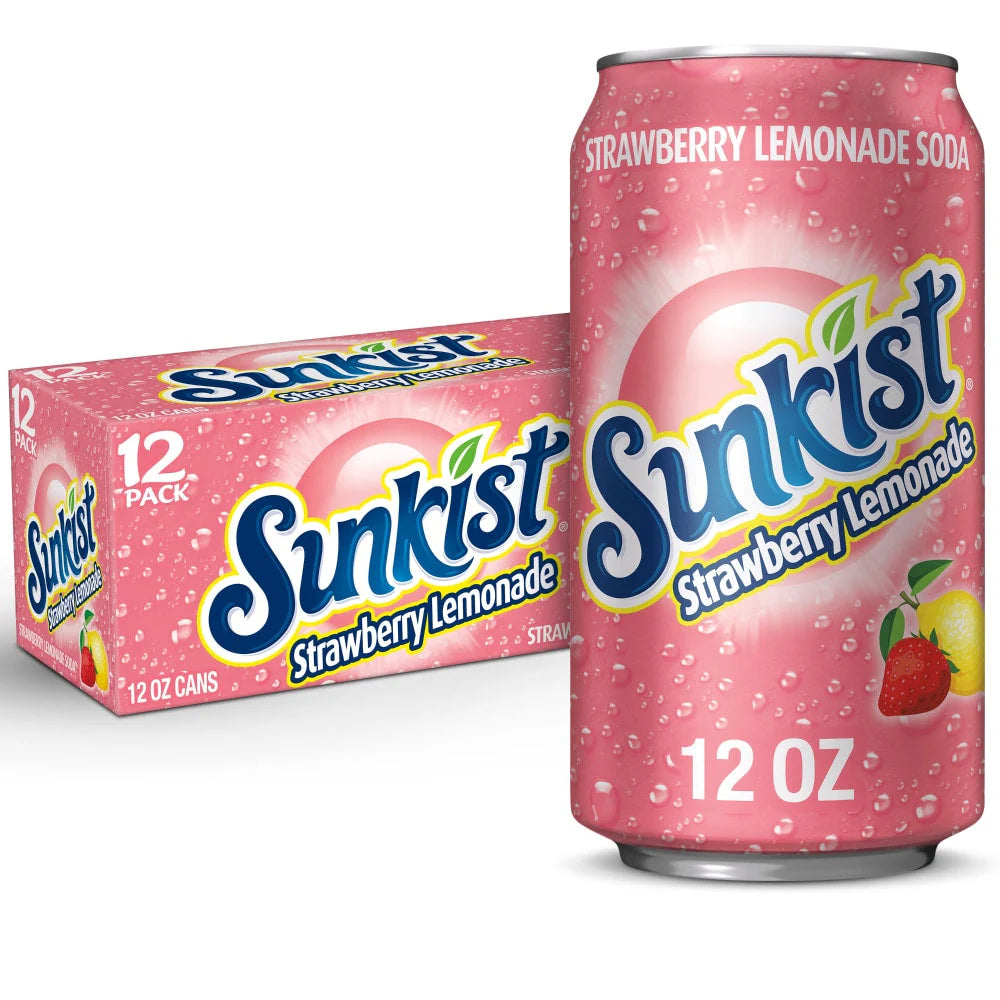 Sunkist BOX: Stawberry Lemonade - 355ml x 12 Stk