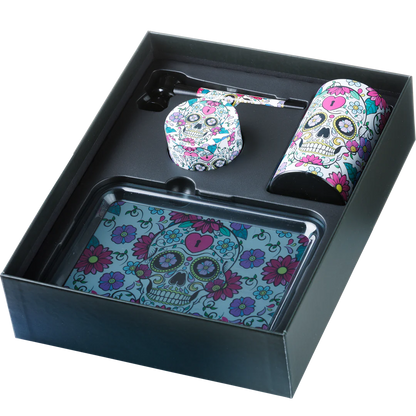 Super Gift Set Grinder/Pipe/Storage/Flower Skull Box