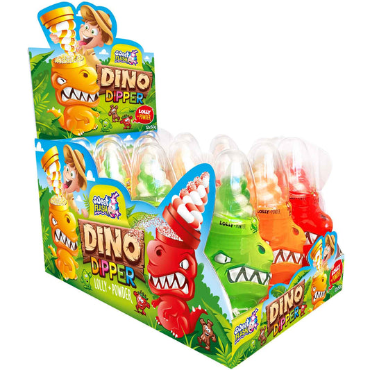 Sweet Flash Toy's: Dino Dipper + L. Powder - 50g x 12 Stk