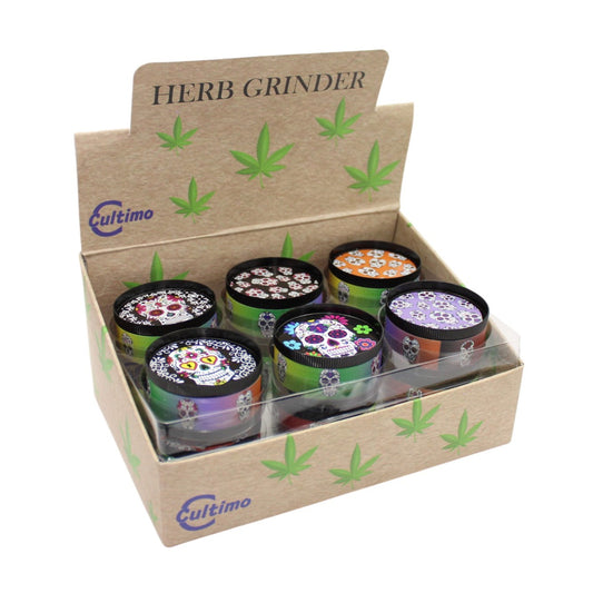 Cultimo GRINDER: METAL Skull 2-Layers - 12 Stk