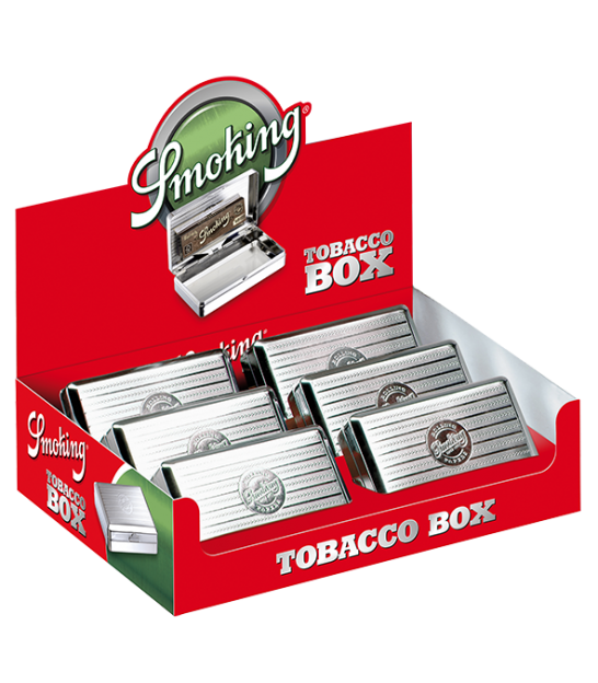 Smoking Metal Tobacco Box - 6 Stk