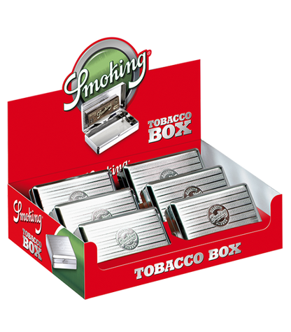 Smoking Metal Tobacco Box - 6 Stk