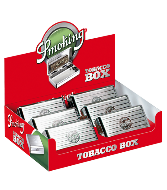 Smoking Metal Tobacco Box - 6 Stk