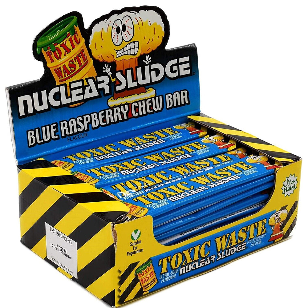 Toxic Waste Bar: Nucl. Sldg. Chw. Blue Raspb. - 20g x 50 Stk