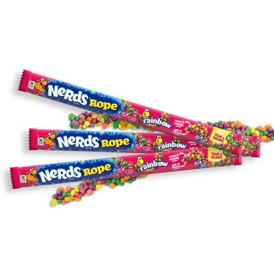 Nerds Rope: Red Rainbow - 26g x 24 Stk