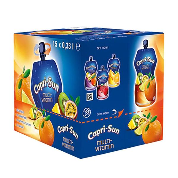 Capri-Sun Bag: Multi vitamin - 330ml x 15 Stk