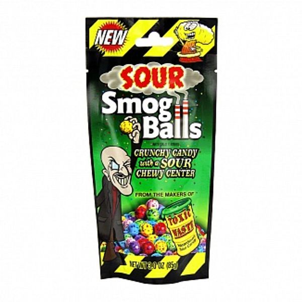 Toxic Waste Bags: Sour Smog Balls - 85g x 12 Stk