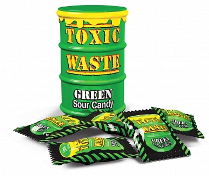 Toxic Waste Drum: Green Extrm. Sour - 42g x 12 Stk