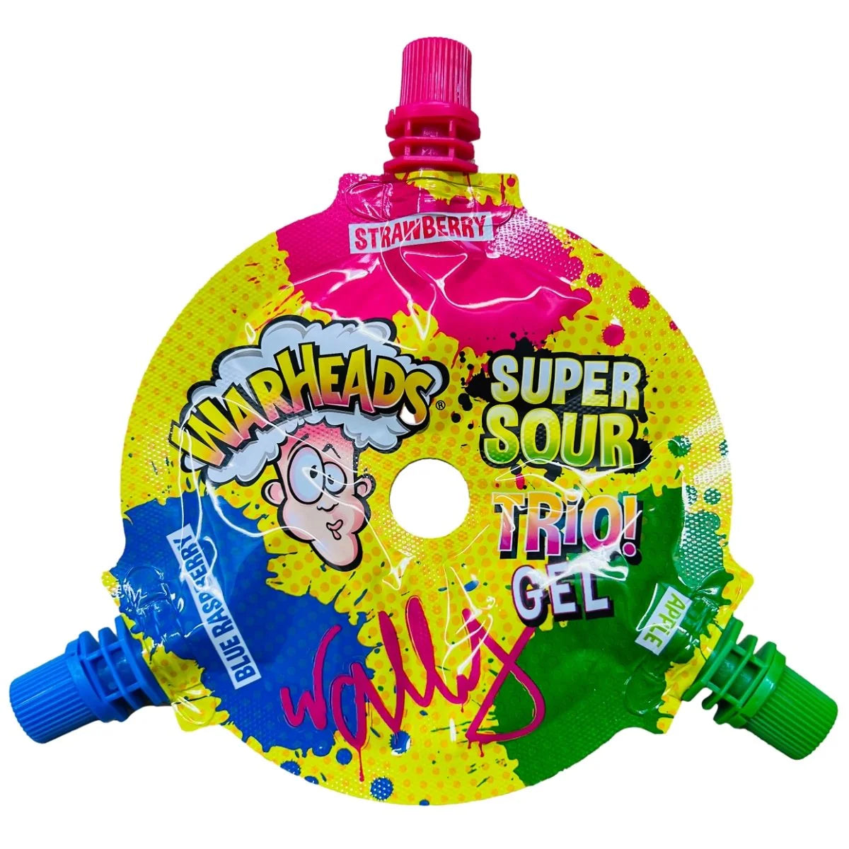 Warheads Bags: Trio Wheel 3 flav - 51g x 24 Stk